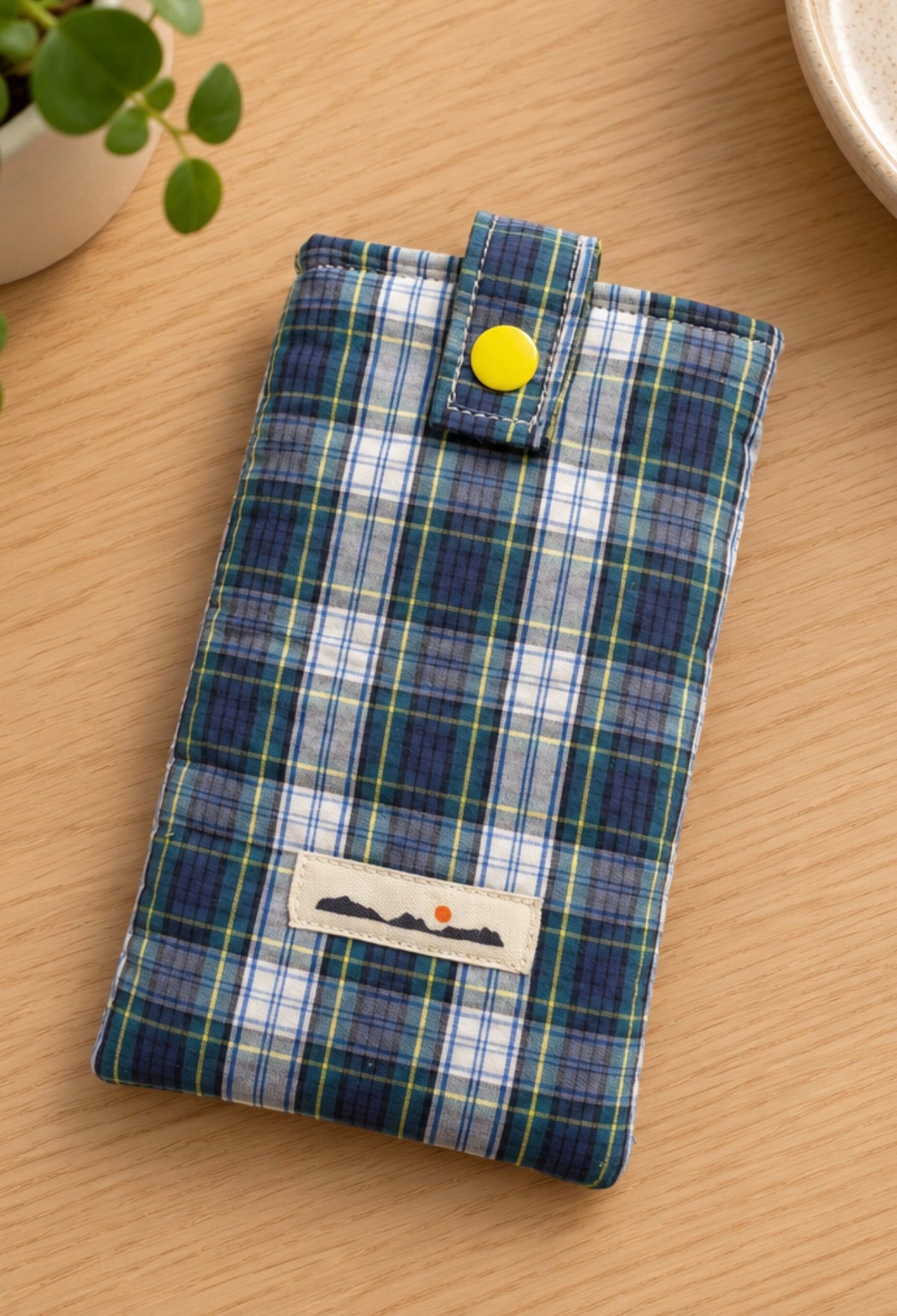 FUNDA DE GAFAS TARTÁN VERDE
