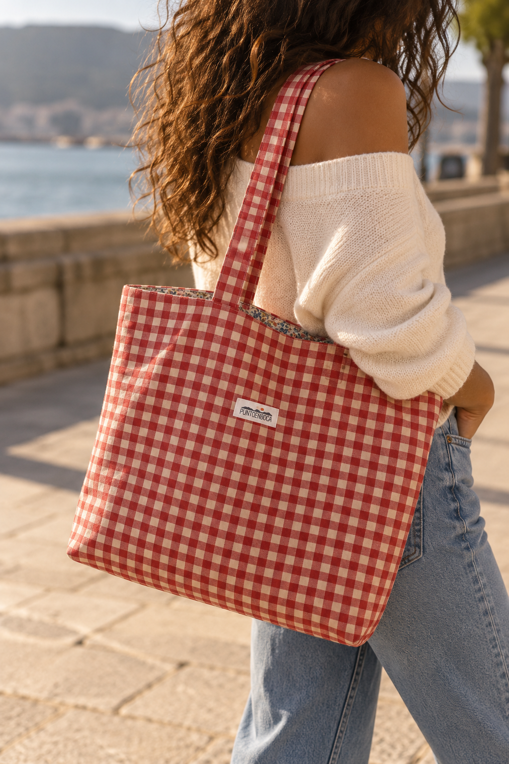 BOLSO PAYU VICHY TEJA