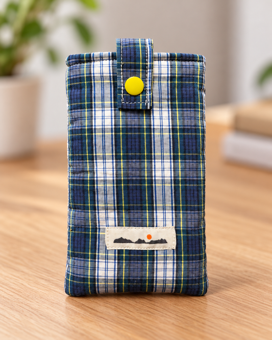 FUNDA DE GAFAS TARTÁN VERDE