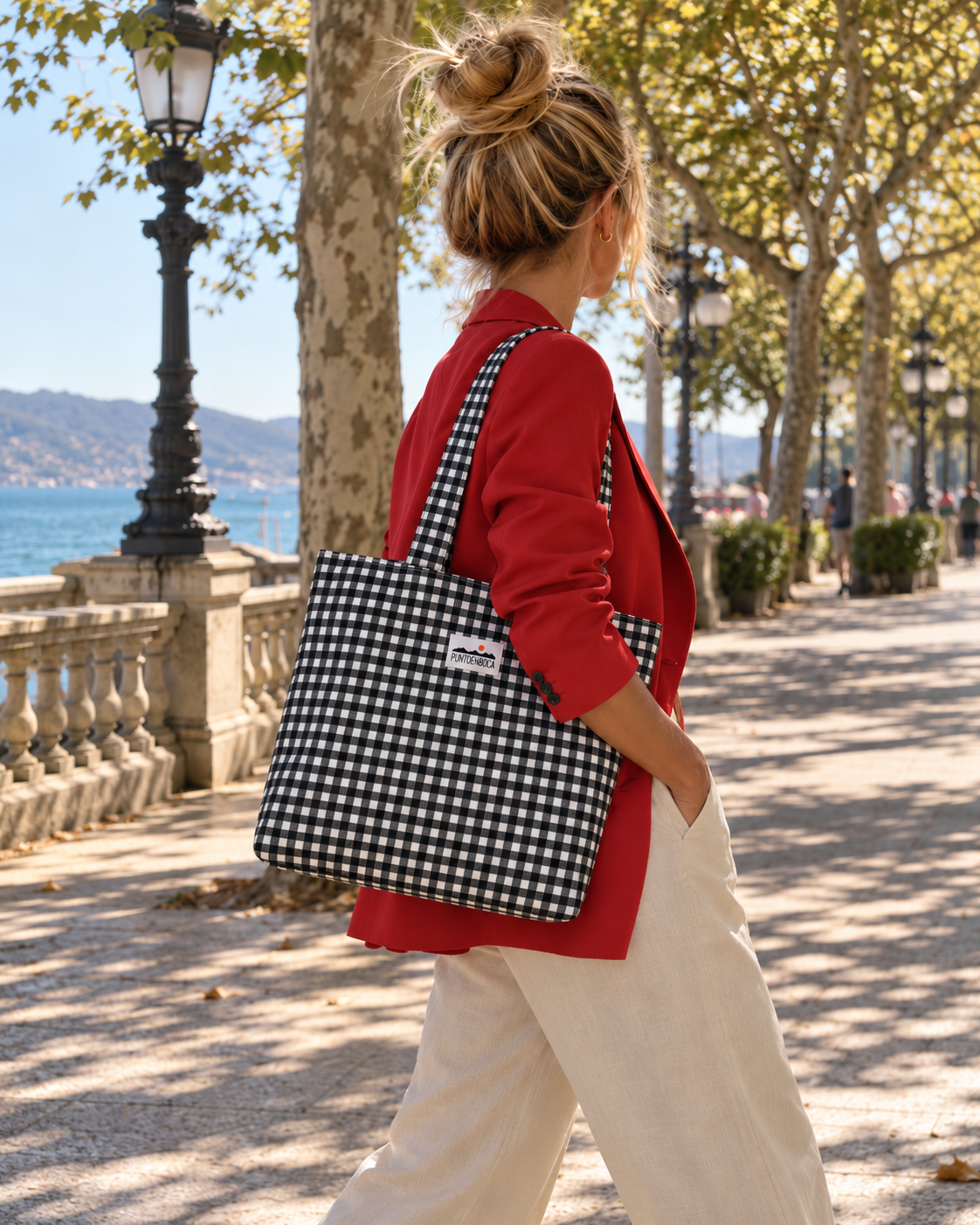 BOLSO PAYU VICHY NEGRO